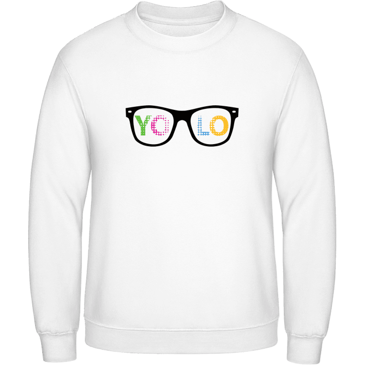YOLO Glasses Sweatshirt contain pic