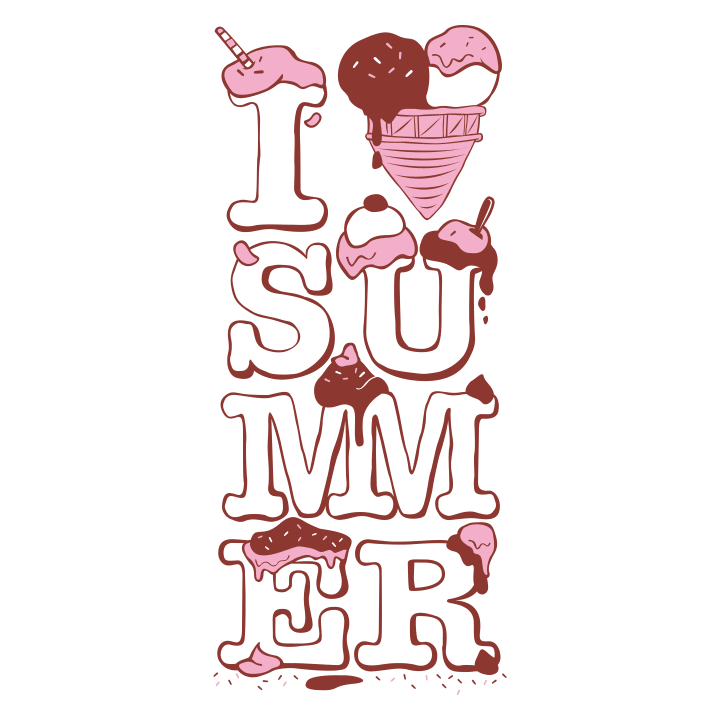 I Love Summer Ice Cream Frauen Langarmshirt 0 image