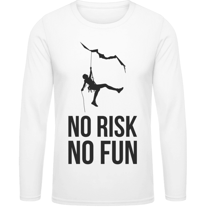 No Risk No Fun Langermet skjorte contain pic