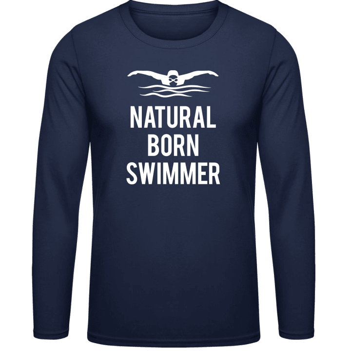 Natural Born Swimmer Shirt met lange mouwen contain pic