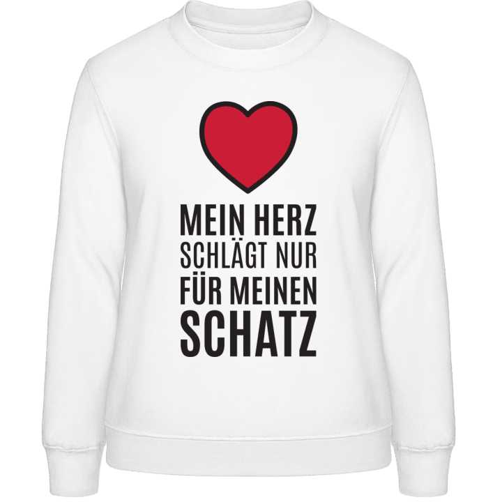 Mein Herz Sweat-shirt pour femme contain pic