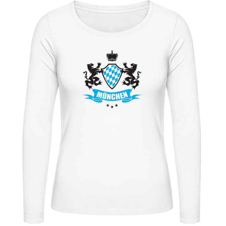 München Coat of Arms T-shirt à manches longues pour femmes contain pic