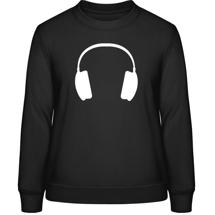 Headphone Silhouette Sweatshirt för kvinnor contain pic
