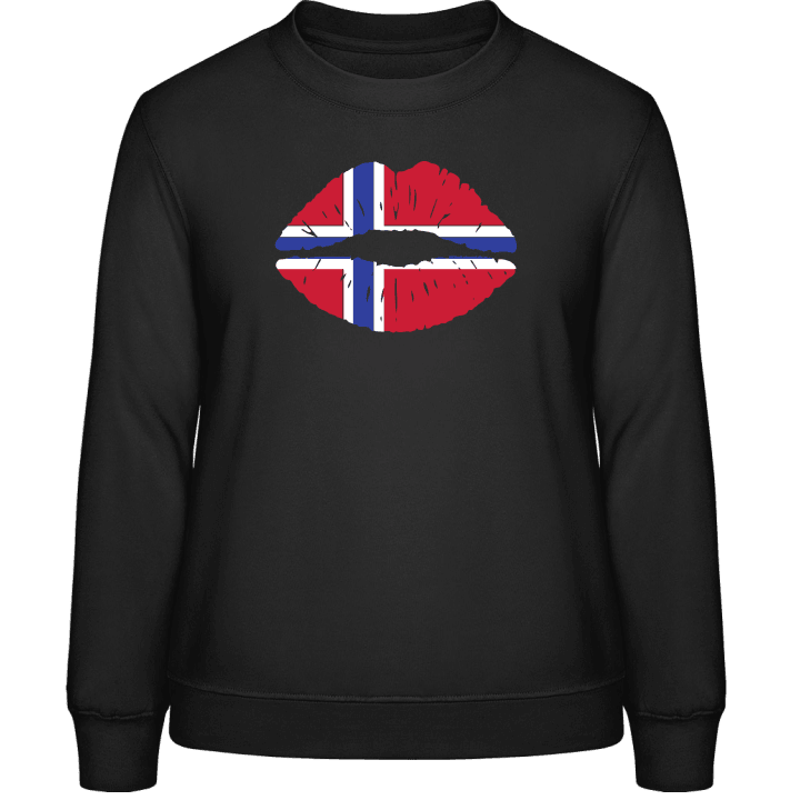 Norwegian Kiss Flag Genser for kvinner contain pic