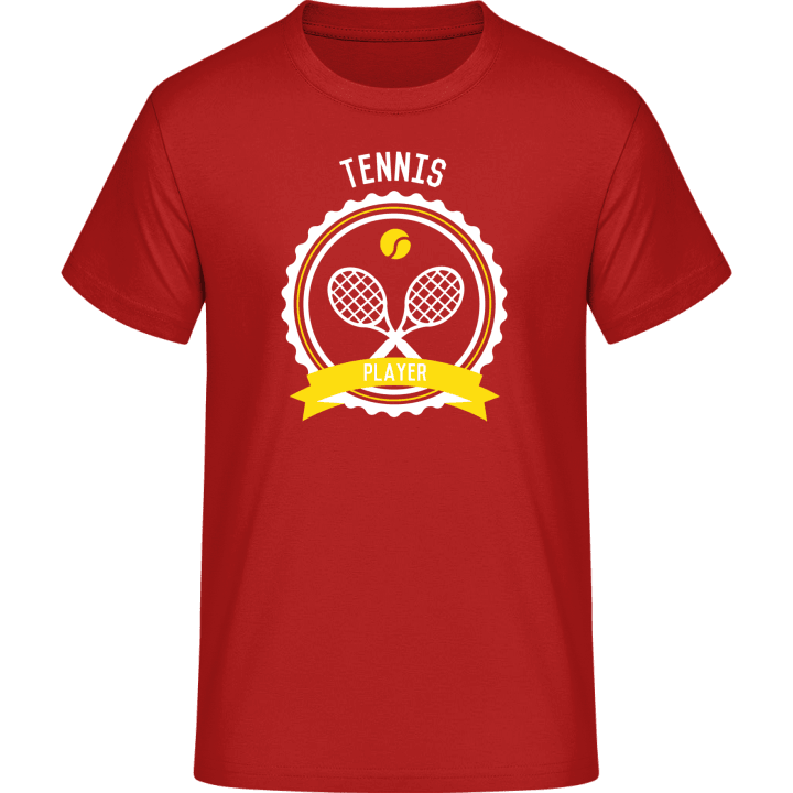 Tennis Player Emblem T-skjorte 0 image