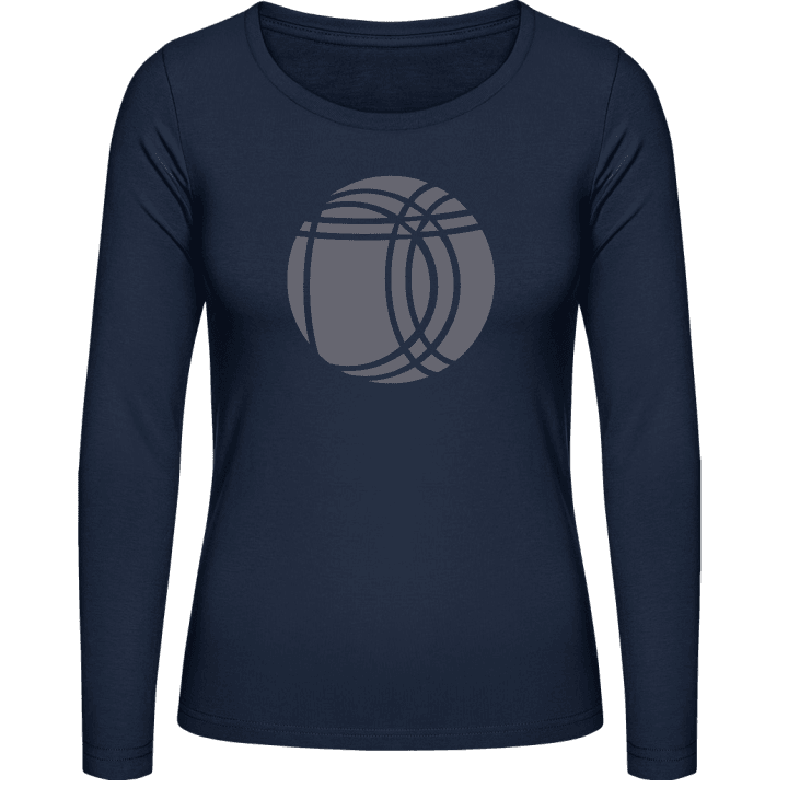 Petanque Ball Frauen Langarmshirt contain pic