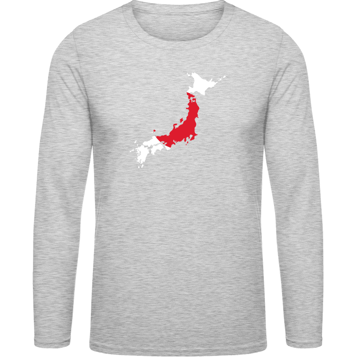 Japan Map T-shirt à manches longues contain pic