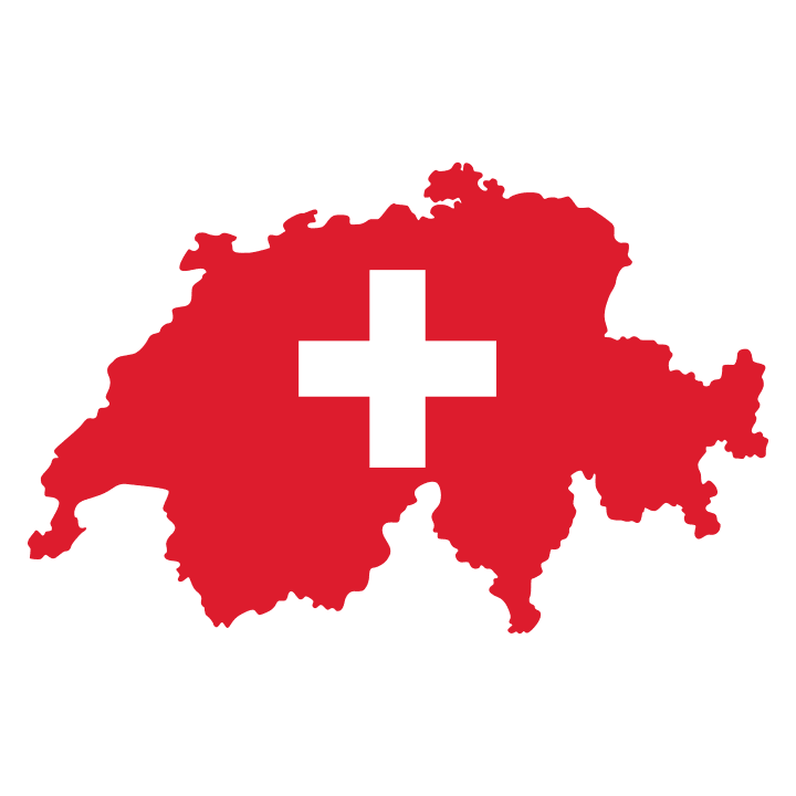 Switzerland Map and Cross Huvtröja 0 image