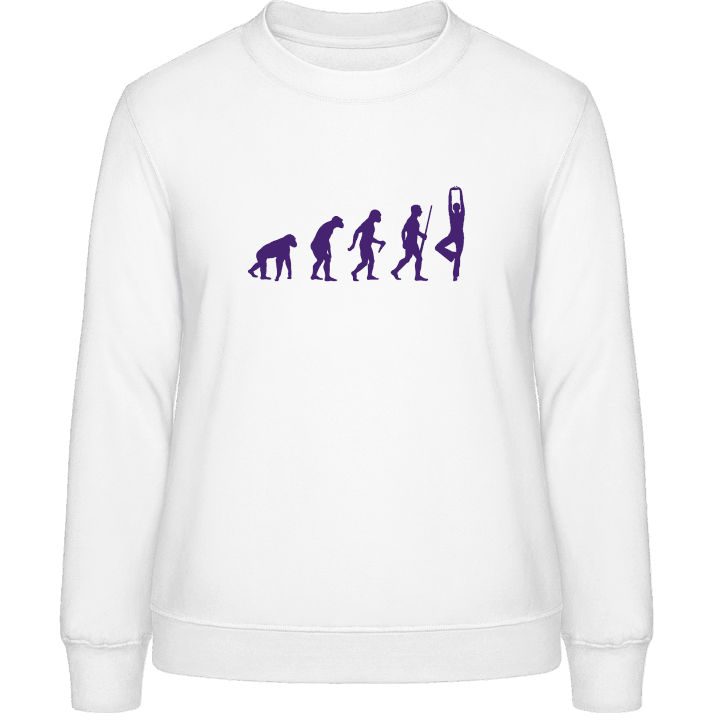 Meditation Gymnastics Evolution Sweatshirt för kvinnor contain pic