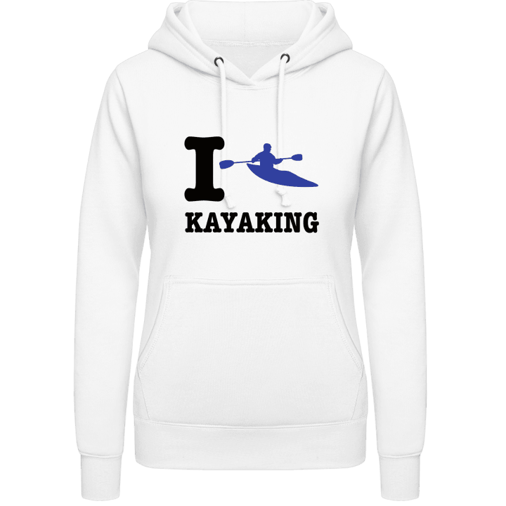 I Heart Kayaking Hettegenser for kvinner contain pic