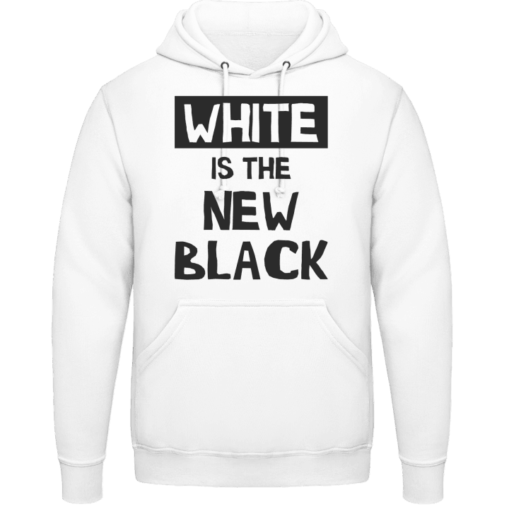 White Is The New Black Slogan Sudadera con capucha 0 image