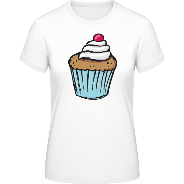 Cherry Cupcake T-skjorte for kvinner contain pic