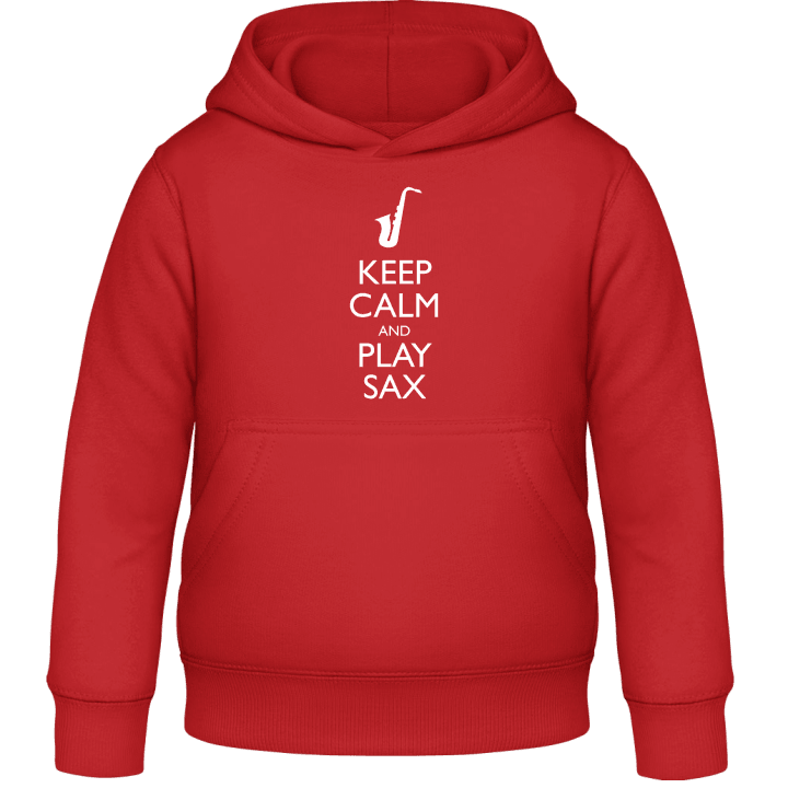Keep Calm And Play Sax Felpa con cappuccio per bambini contain pic