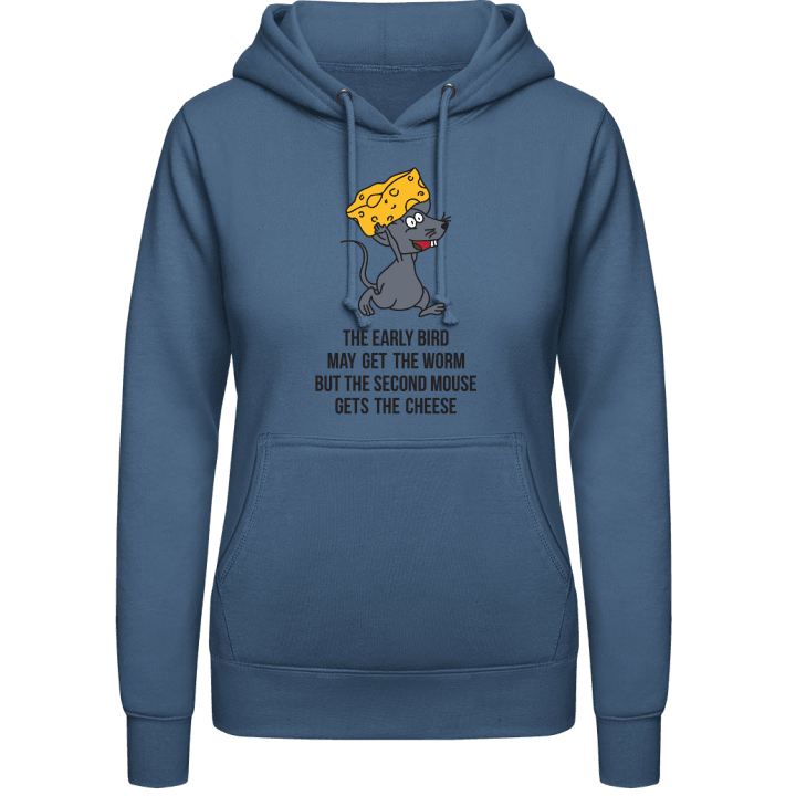 Early Bird Second Mouse Women Hoodie contain pic