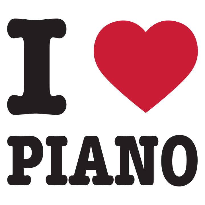 I Love Piano Kinder T-Shirt 0 image