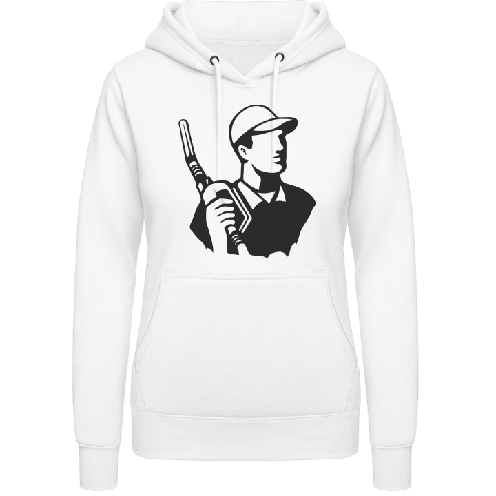 Gas Station Attendant Icon Vrouwen Hoodie contain pic