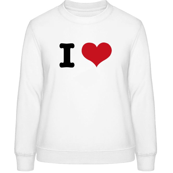 Custom printed I love Women Sweatshirt contain pic