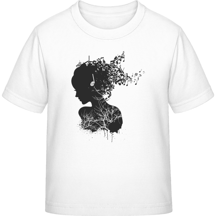 Music Silhouette Kinder T-Shirt contain pic