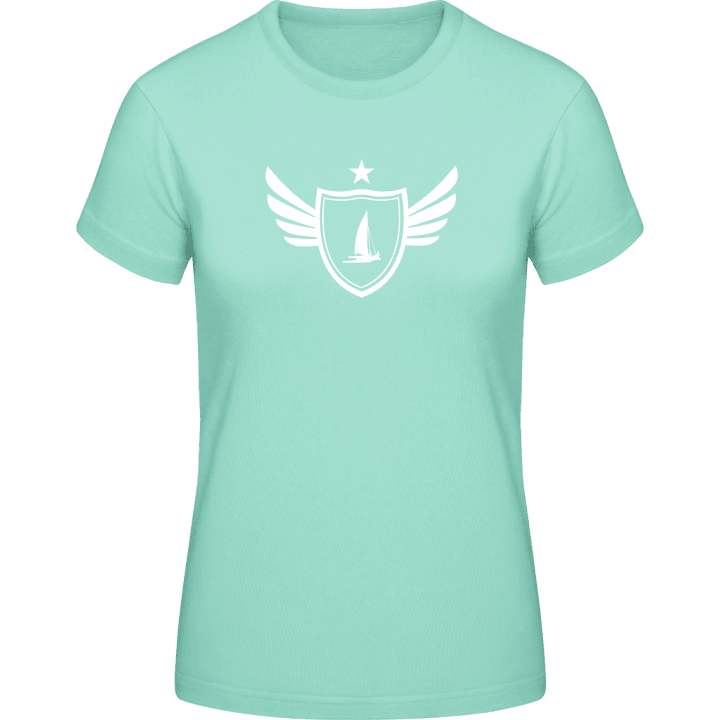 Catamaran Winged T-skjorte for kvinner contain pic