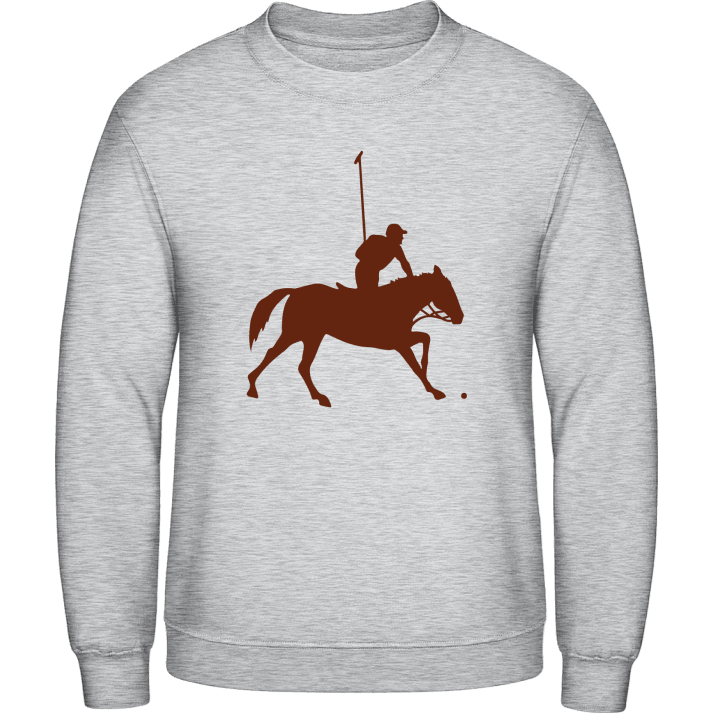 Polo Player Silhouette Sweatshirt contain pic