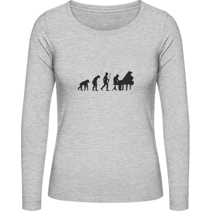 Pianist Evolution Vrouwen Lange Mouw Shirt contain pic