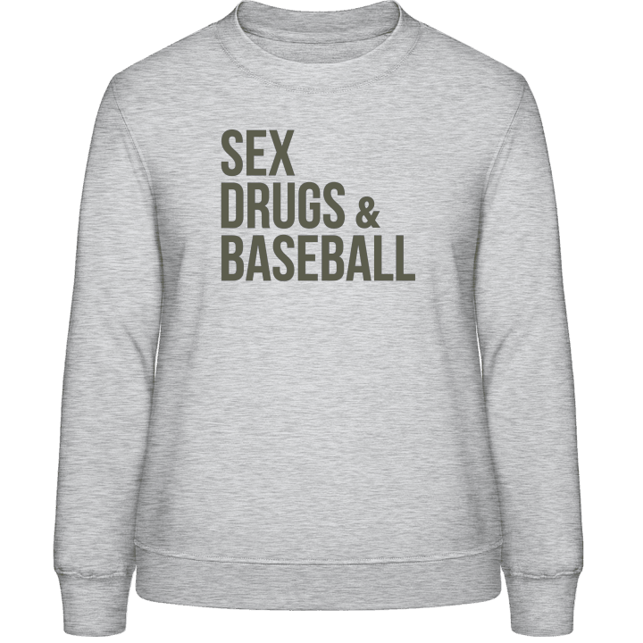 Sex Drugs Baseball Sweatshirt för kvinnor contain pic