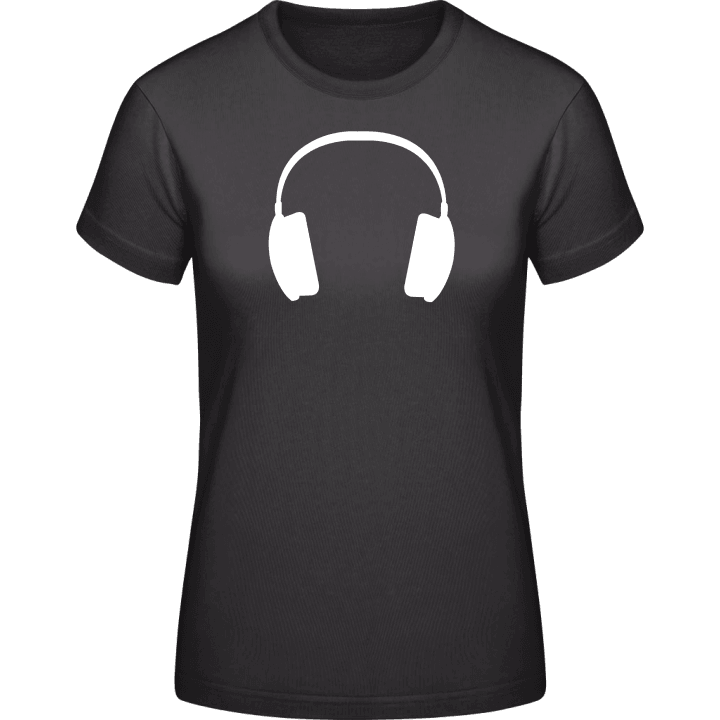 Headphone Silhouette Vrouwen T-shirt contain pic