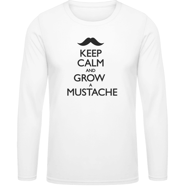 Keep Calm and grow a Mustache Langarmshirt contain pic