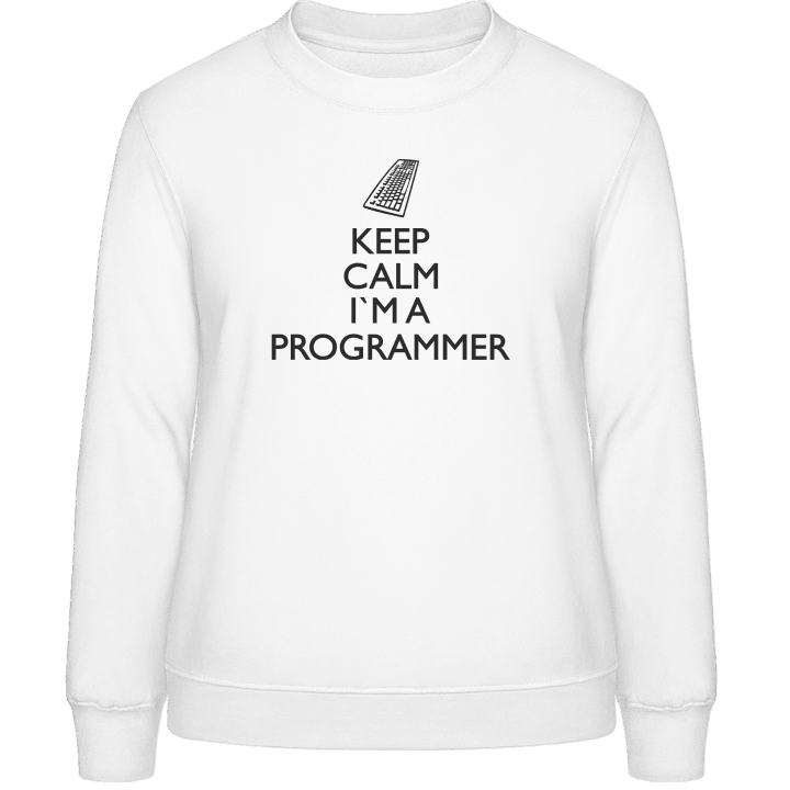 Keep Calm I'm A Programmer Frauen Sweatshirt contain pic
