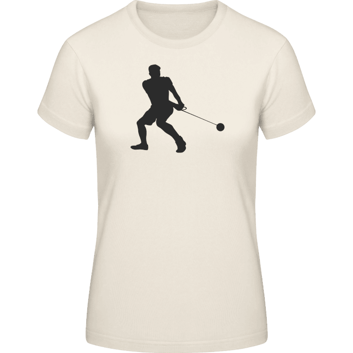 Hammer Throw Silhouette Vrouwen T-shirt contain pic
