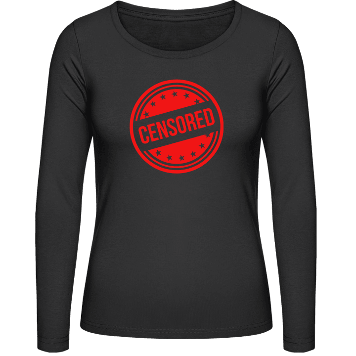 Censored Camisa de manga larga para mujer contain pic
