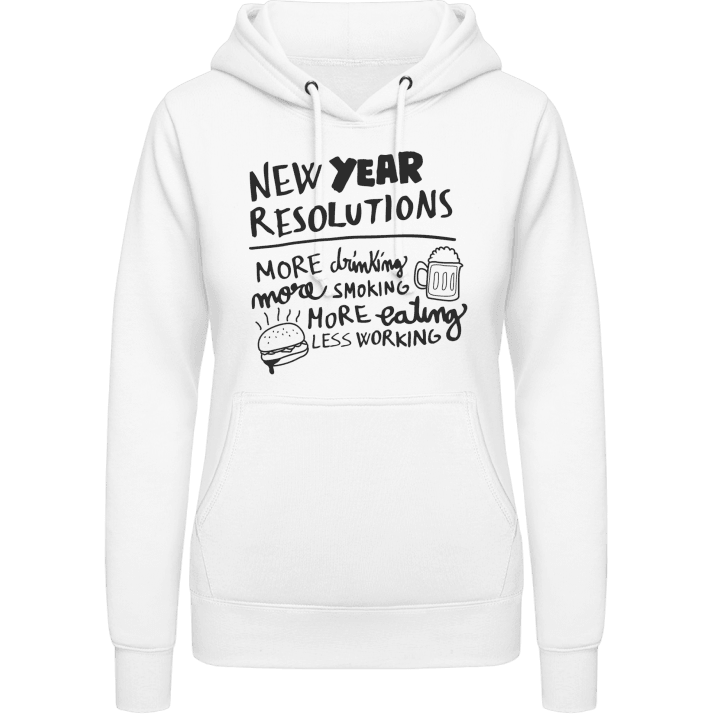 New Year Resolutions Vrouwen Hoodie 0 image