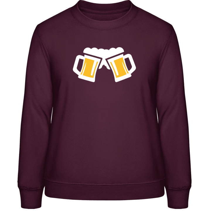 Beer Cheers Sweatshirt för kvinnor contain pic