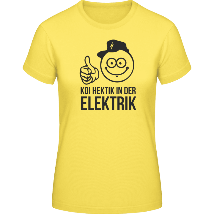 Koi Hektik in der Elektrik T-shirt för kvinnor contain pic