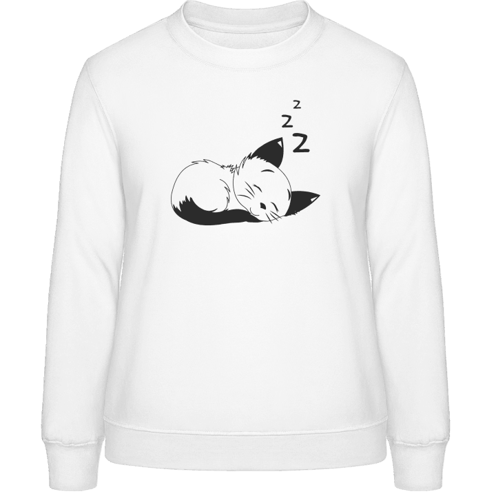 Sleeping Cat Sweatshirt för kvinnor 0 image