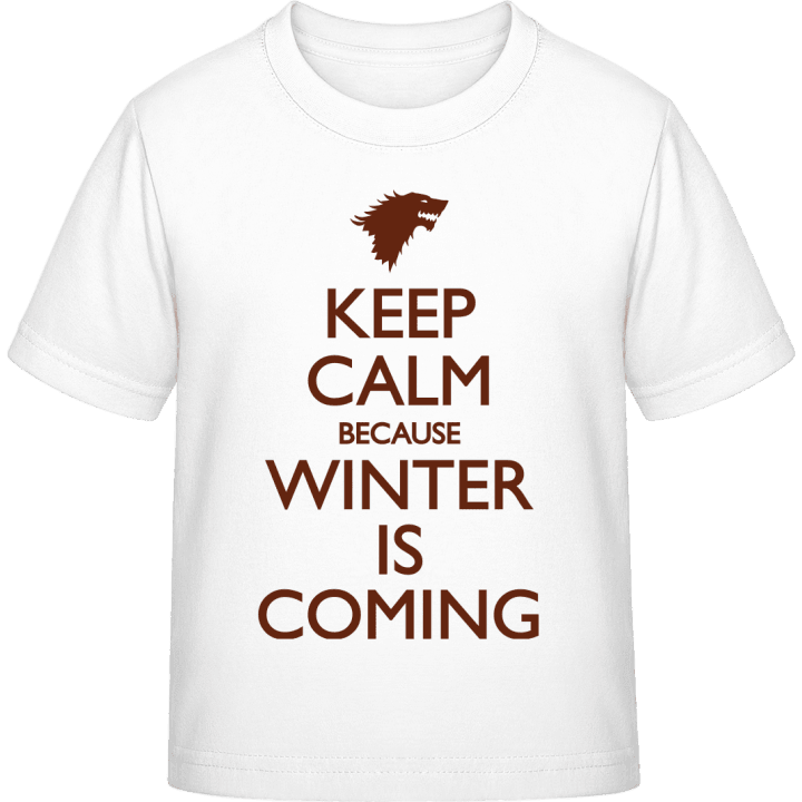 Keep Calm because Winter is coming T-shirt til børn 0 image