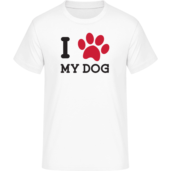 I Heart My Dog Footprint T-Shirt 0 image
