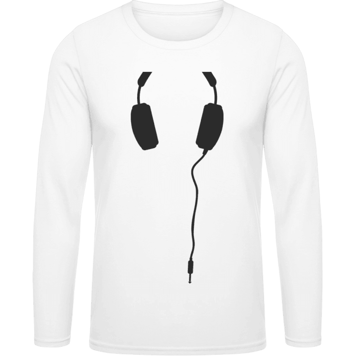 Headphones Effect Langermet skjorte contain pic