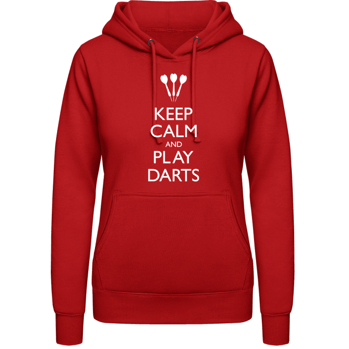 Keep Calm and Play Darts Hettegenser for kvinner contain pic