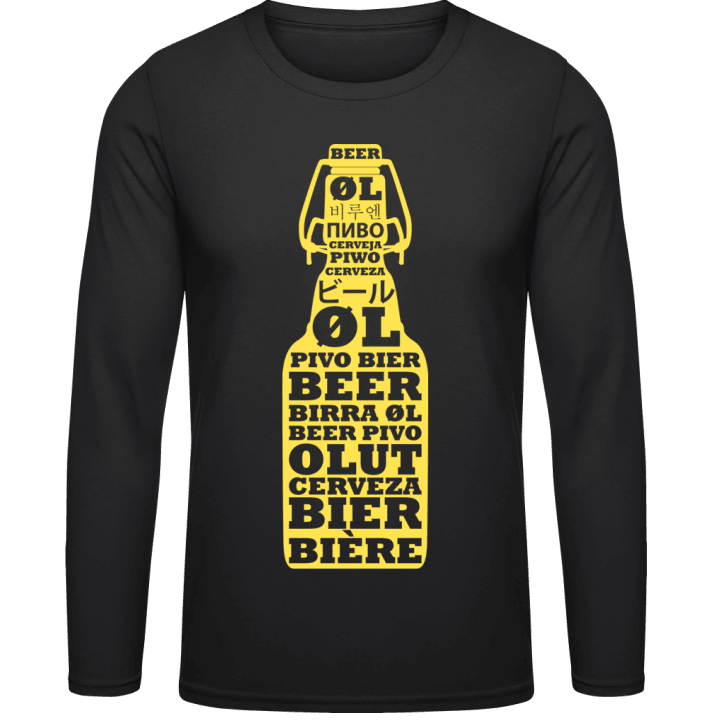 Øl Flaske Langermet skjorte contain pic