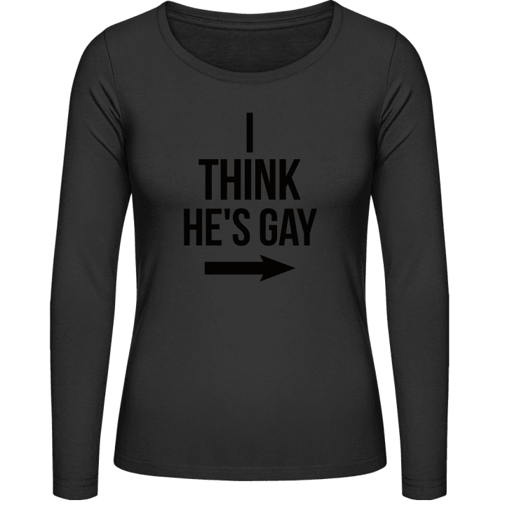 I Think he is Gay T-shirt à manches longues pour femmes contain pic