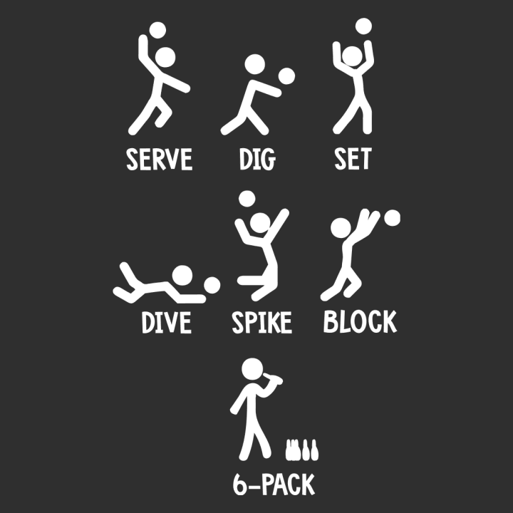 Serve Dig Set Dive Spike Block 6-Pack Long Sleeve Shirt 0 image