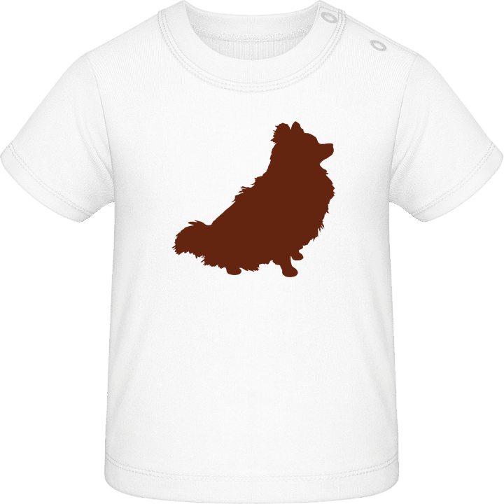 Pomeranian Dog Silhouette T-shirt för bebisar 0 image