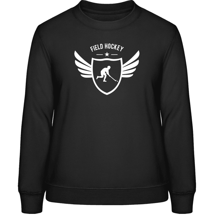 Field Hockey Winged Frauen Sweatshirt contain pic