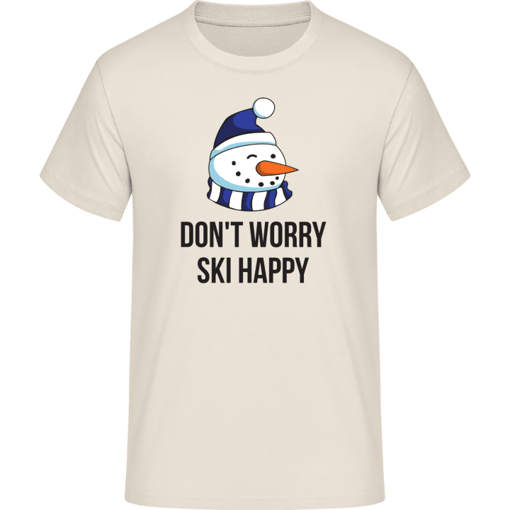 Don't Worry Ski Happy T-skjorte contain pic