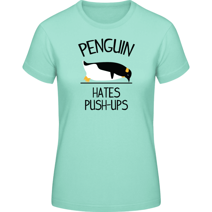 Penguin Hates Push Ups Women T-Shirt 0 image