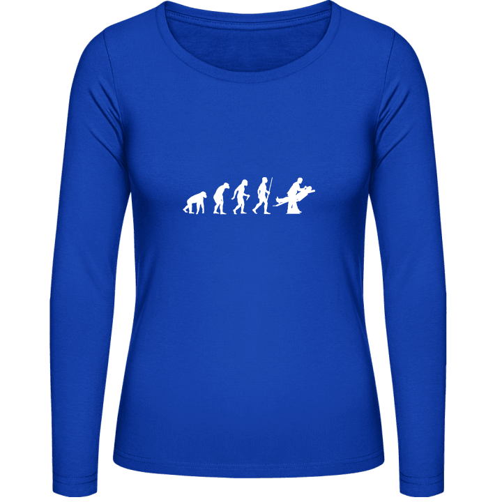 Dentist Evolution Langermet skjorte for kvinner contain pic