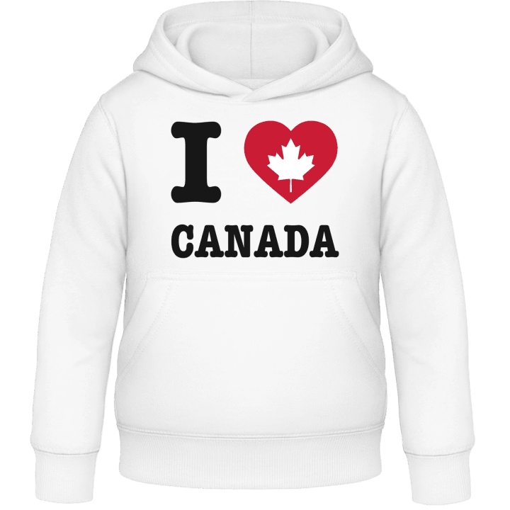 I Love Canada Felpa con cappuccio per bambini contain pic