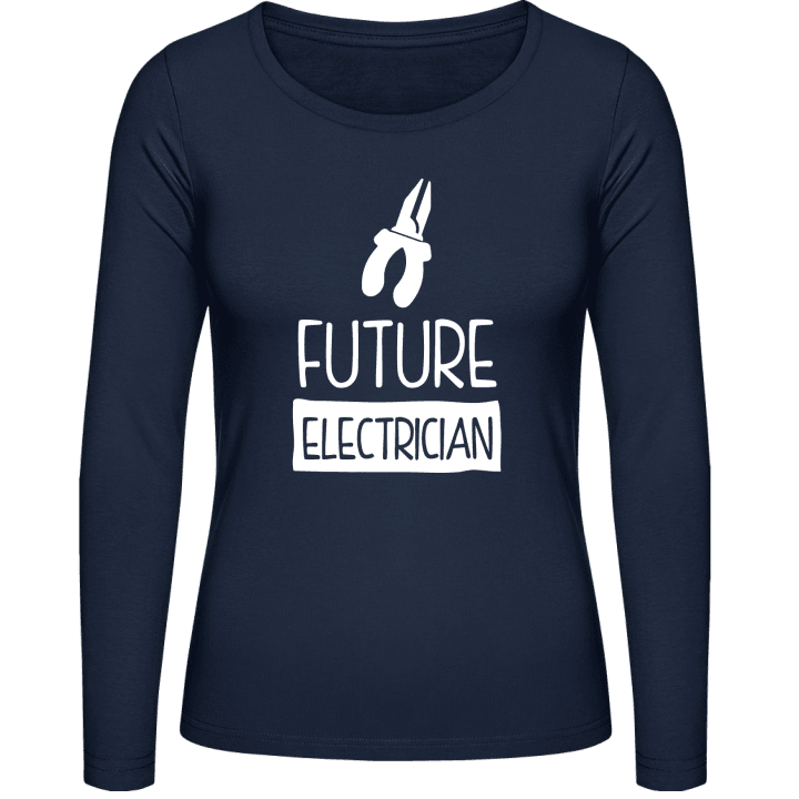 Future Electrician Design Frauen Langarmshirt contain pic