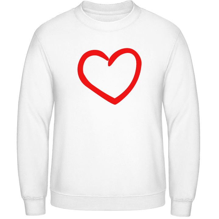 Heart Illustration Sweatshirt contain pic